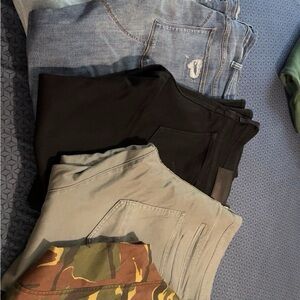 Variety of men’s clothing.